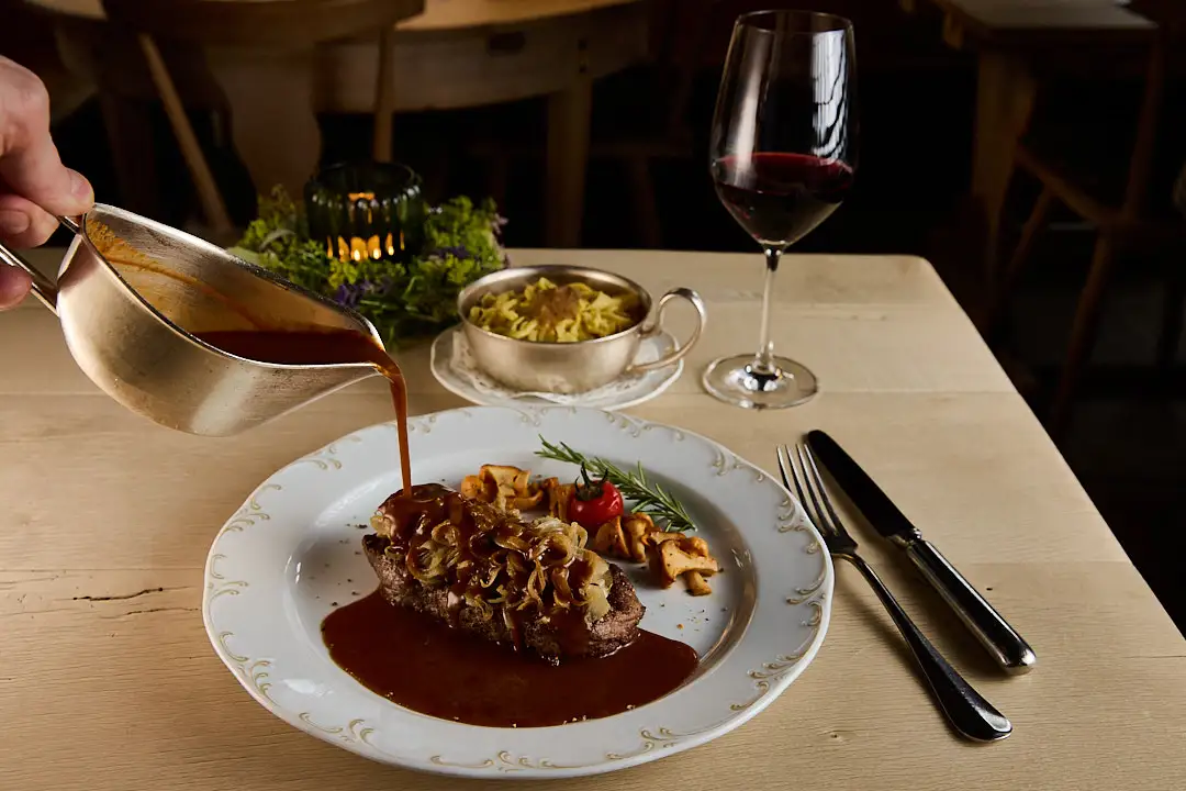 Rostbraten im Landgasthof zum Adler in Lippertsreute